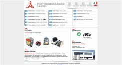 Desktop Screenshot of elettromeccanicataddei.it
